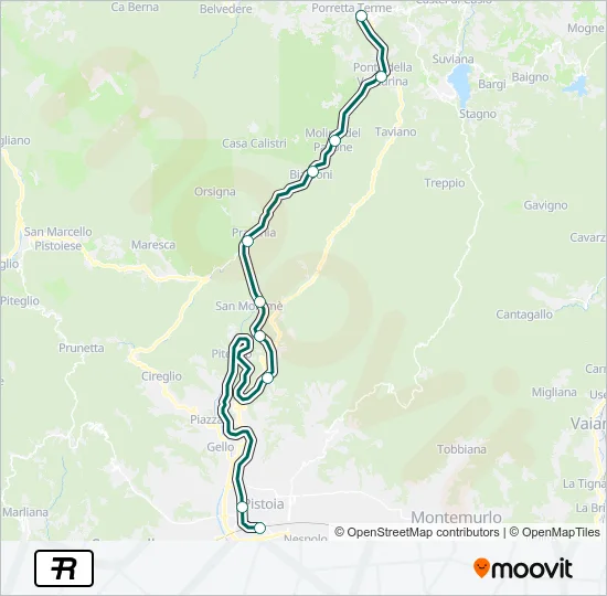 R Train Line Map
