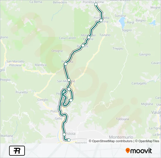 R Train Line Map