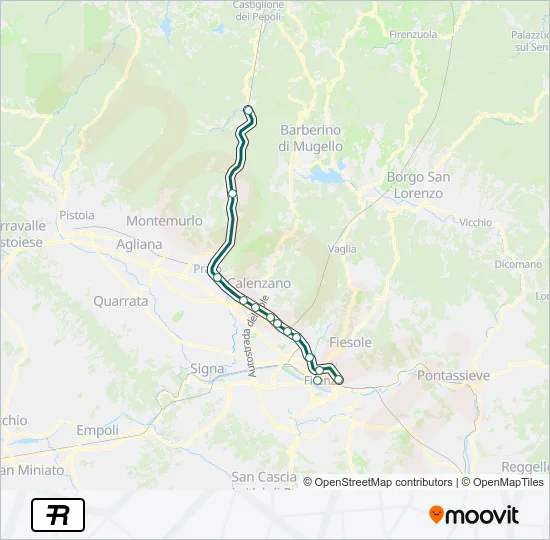 R Train Line Map