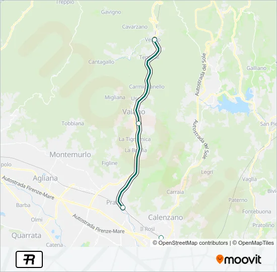 R Train Line Map