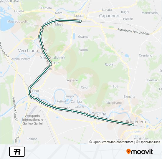 R Train Line Map