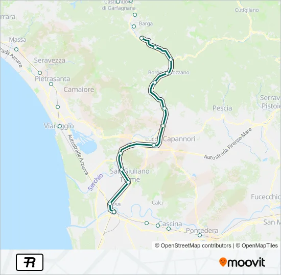 R Train Line Map