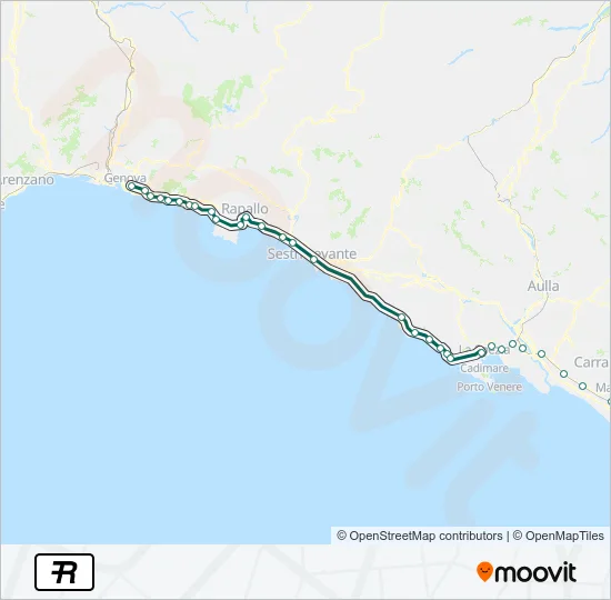 R Train Line Map