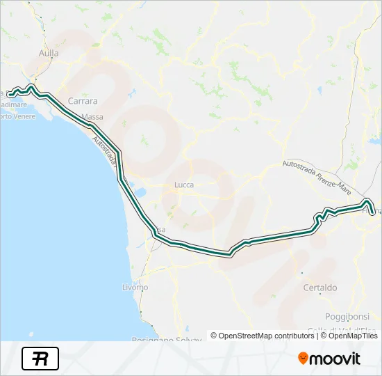 R Train Line Map