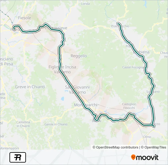 R Train Line Map
