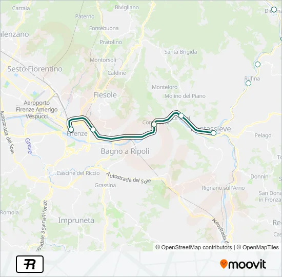 R Train Line Map