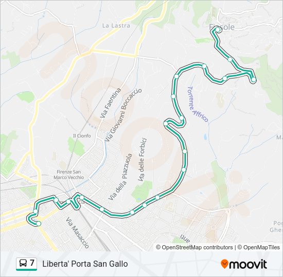 7 Bus Line Map