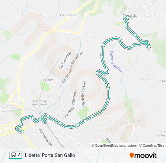 7 Bus Line Map