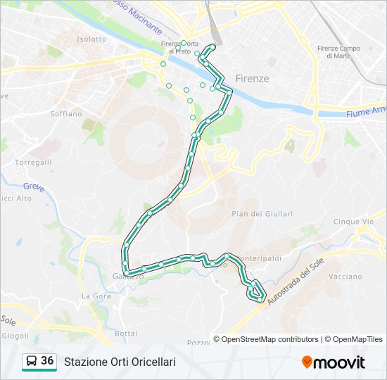 Linea 36: Orari, Fermate E Mappe - Stazione Orti Oricellari (Aggiornato)