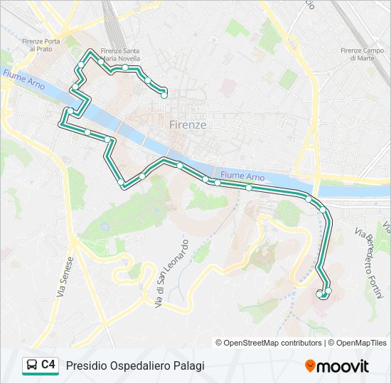 C4 Bus Line Map