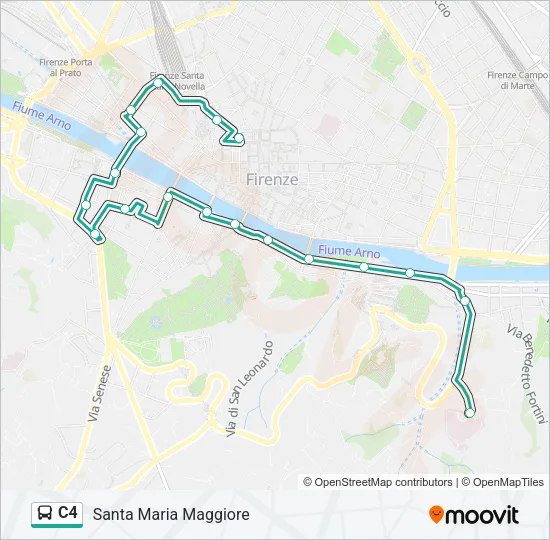 C4 Bus Line Map