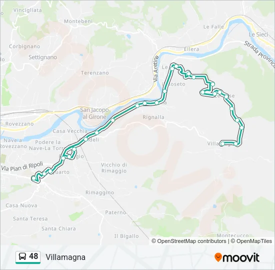 48 Bus Line Map