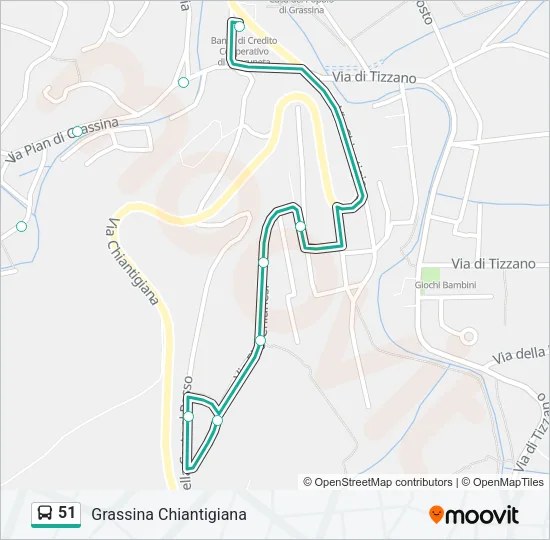 51 Bus Line Map
