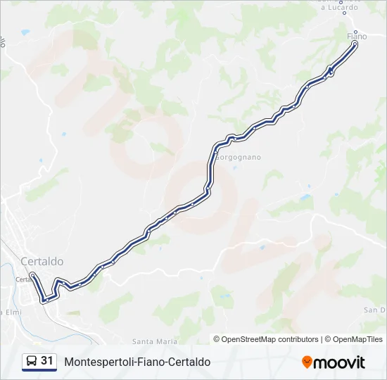 31 Bus Line Map
