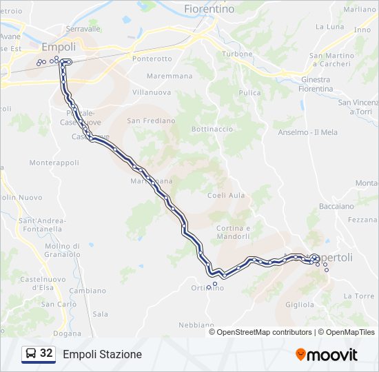 32 bus Line Map