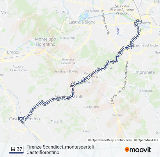 37 Bus Line Map