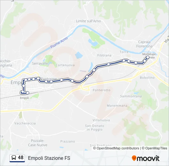 48 Bus Line Map
