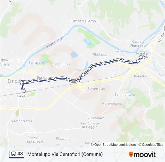 48 Bus Line Map