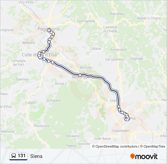 131 Route: Schedules, Stops & Maps - Siena (Updated)