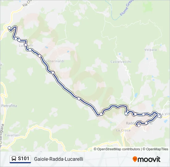 S101 Bus Line Map
