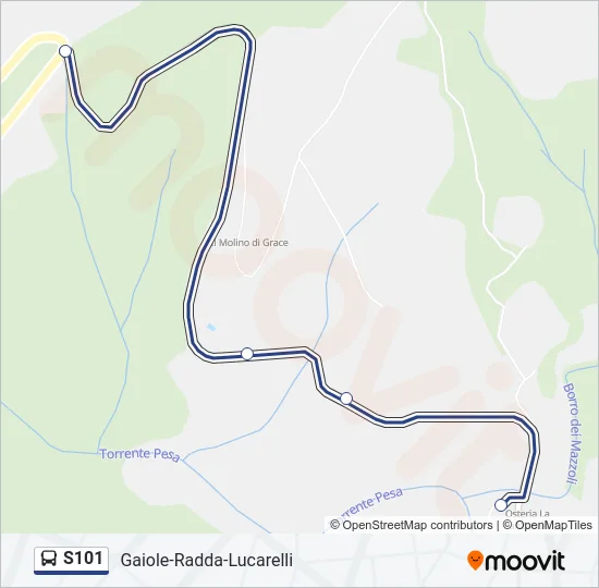 S101 Bus Line Map