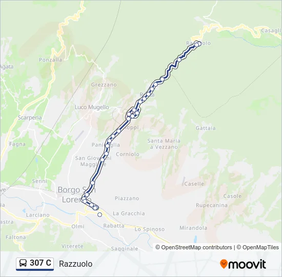 307 C Bus Line Map