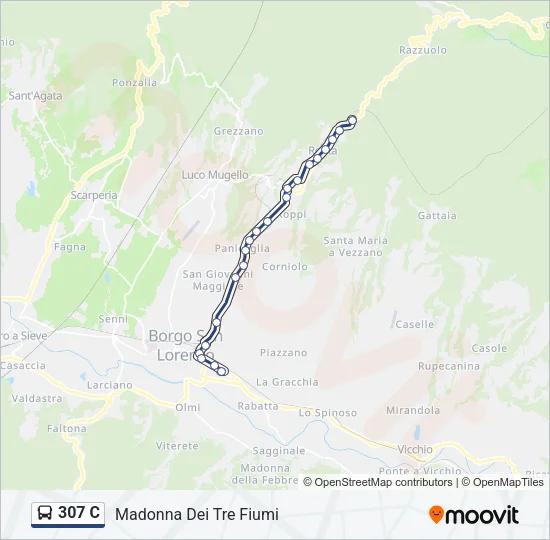 307 C Bus Line Map