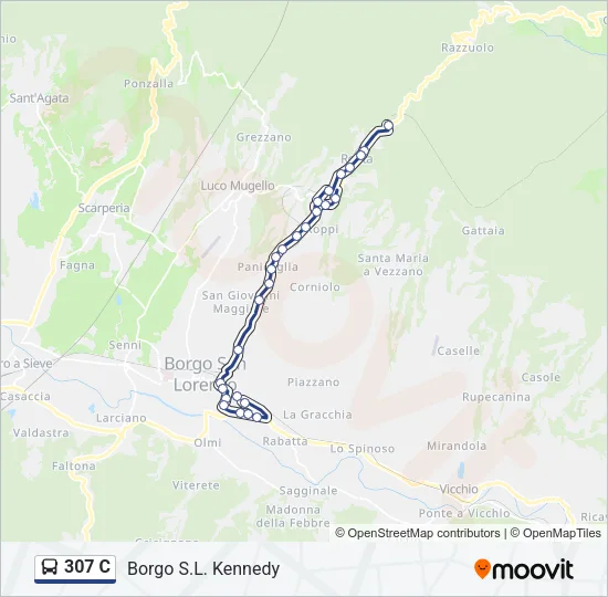 307 C Bus Line Map