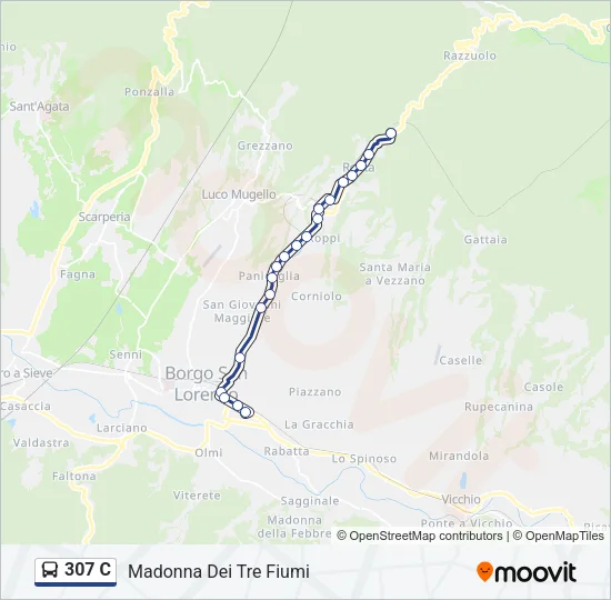 307 C Bus Line Map