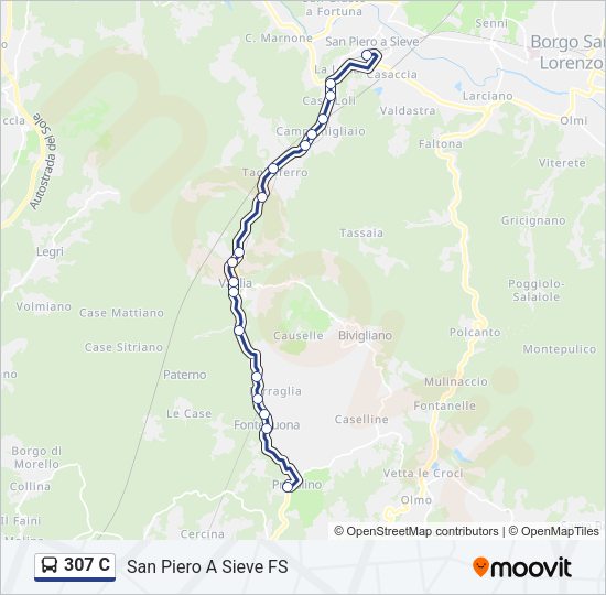 307 C Bus Line Map