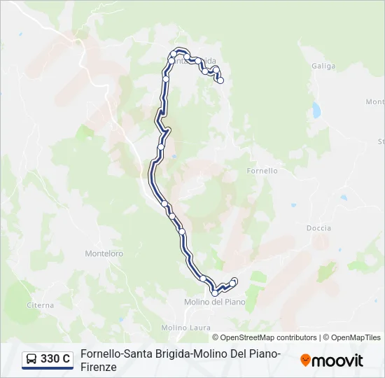330 C Bus Line Map