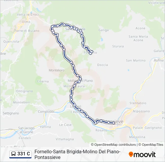331 C Bus Line Map