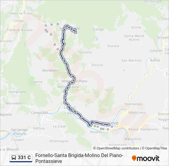 331 C Bus Line Map