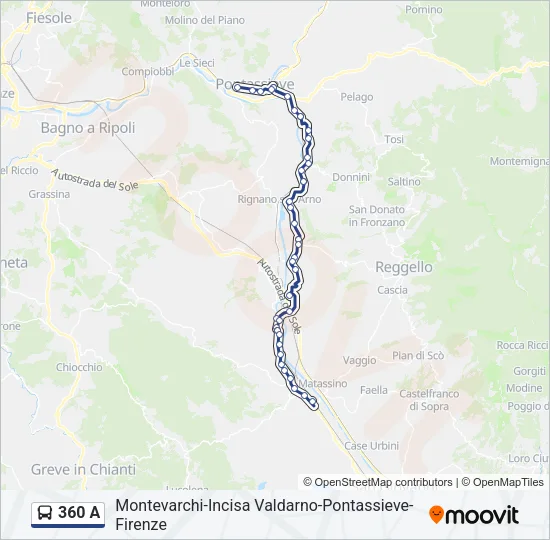 Percorso linea  360 A