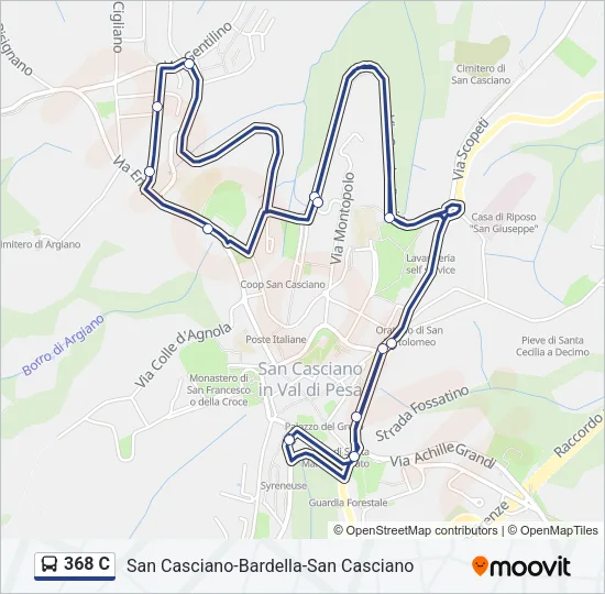368 C Bus Line Map