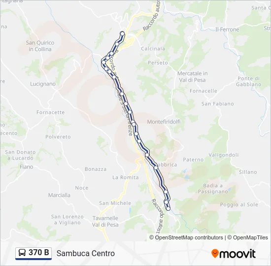 370 B Bus Line Map