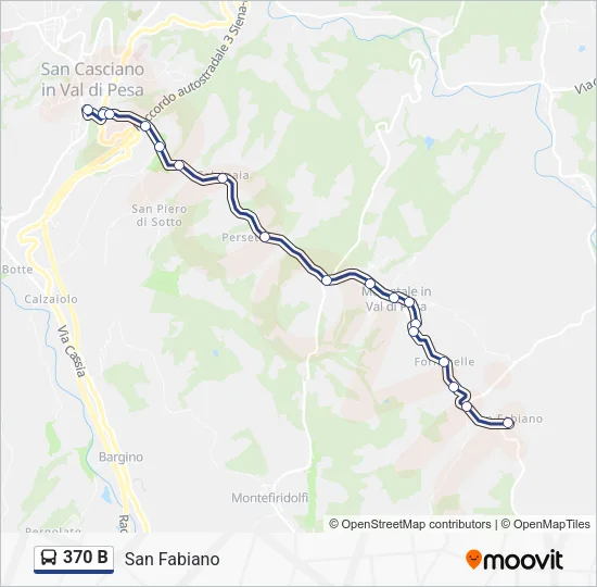 370 B Bus Line Map