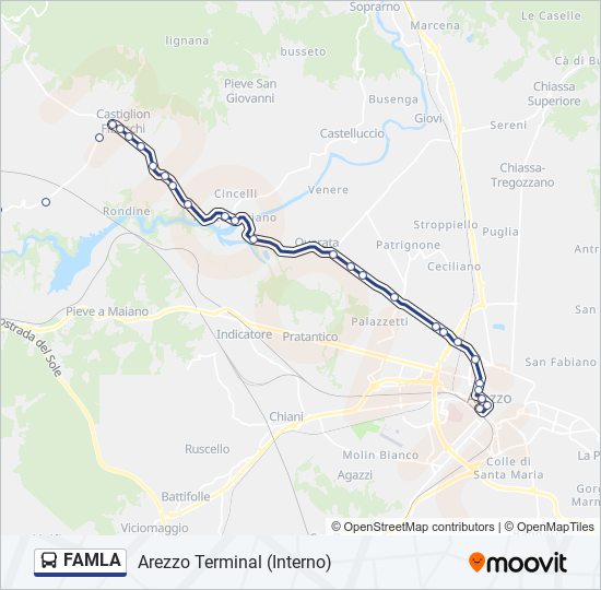 FAMLA bus Line Map