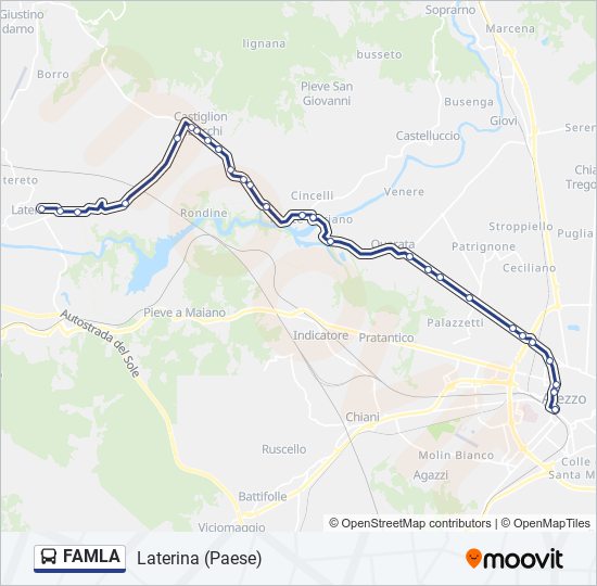 FAMLA bus Line Map