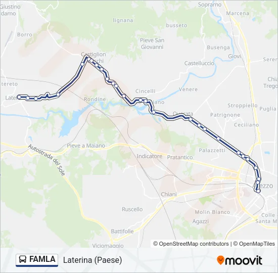 FAMLA Bus Line Map