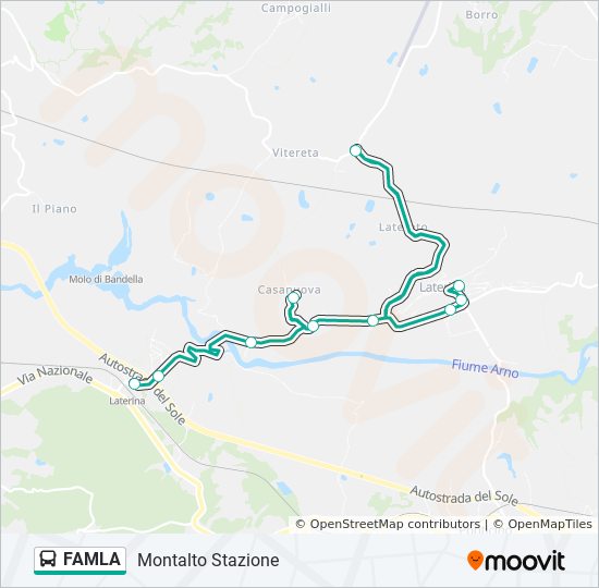 FAMLA bus Line Map