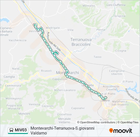 MIV03 bus Line Map