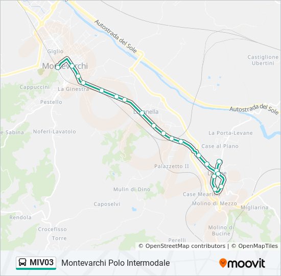 MIV03 bus Line Map