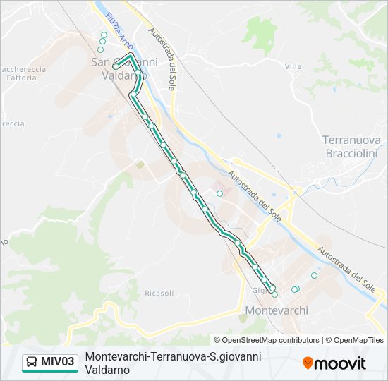 MIV03 Bus Line Map