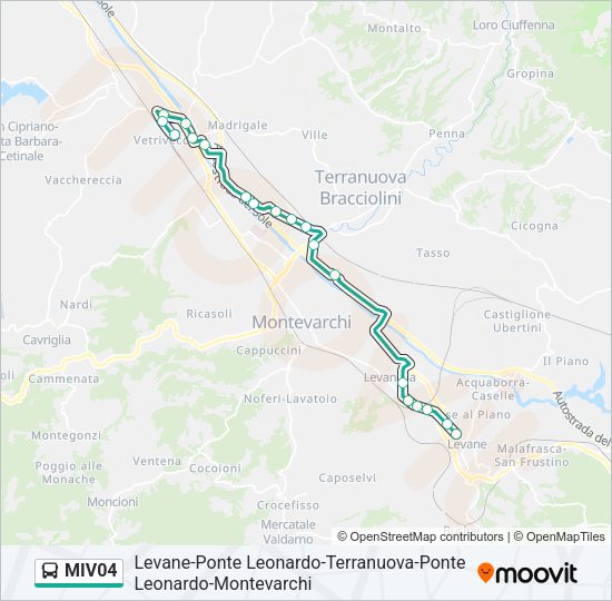 MIV04 Bus Line Map