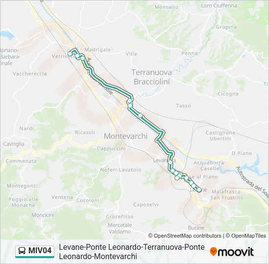 MIV04 Bus Line Map