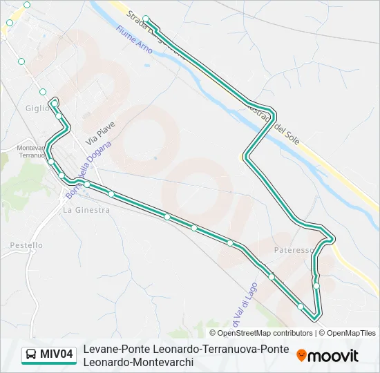 MIV04 Bus Line Map