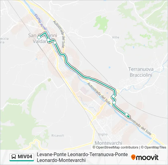 MIV04 Bus Line Map
