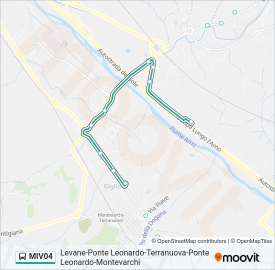 MIV04 Bus Line Map