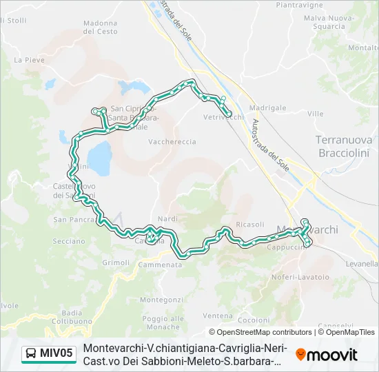 MIV05 Bus Line Map